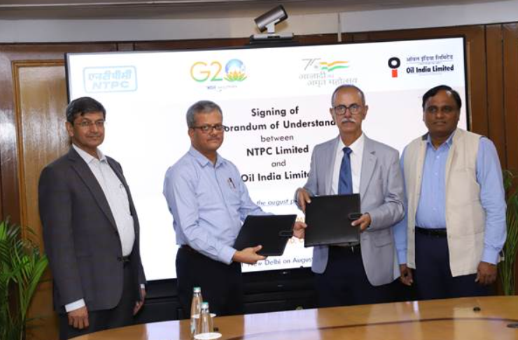 NTPC and Oil India Collaborate