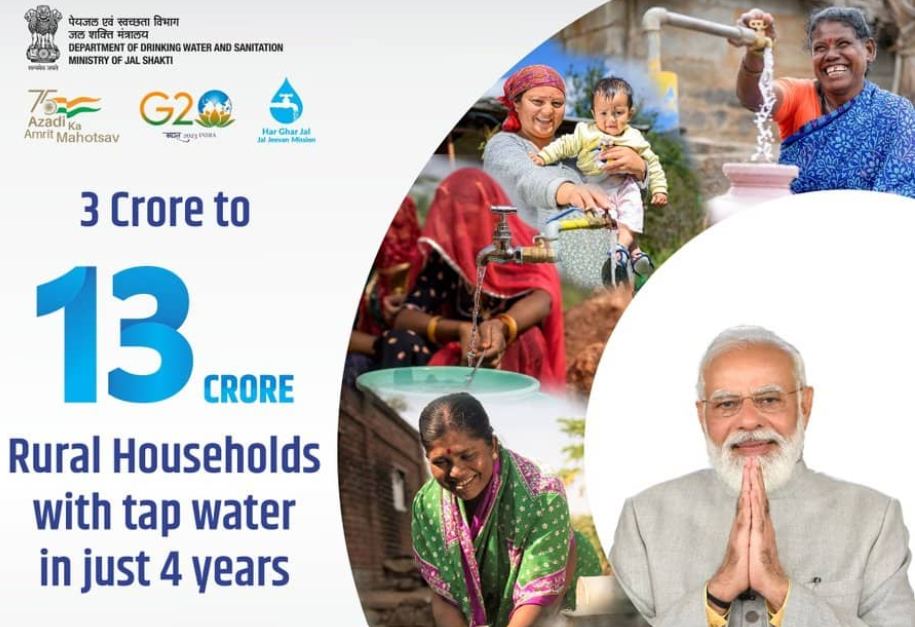 PM Modi Celebrates 13 Crore Tap Water