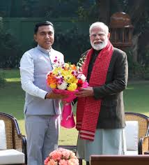 Goa CM Dr Pramod Sawant Meets PM Modi